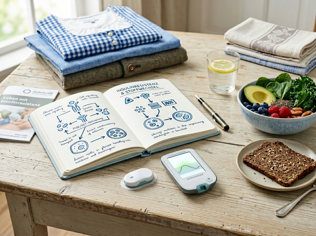 Symbolisches Bild für Blutzucker, Stoffwechsel und Insulinresistenz bei PCOS.