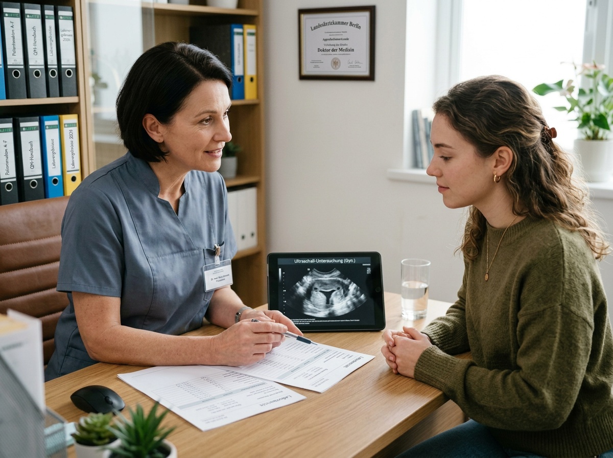 Laborbefund mit Hormon- und Stoffwechselwerten bei der PCOS-Abklärung.