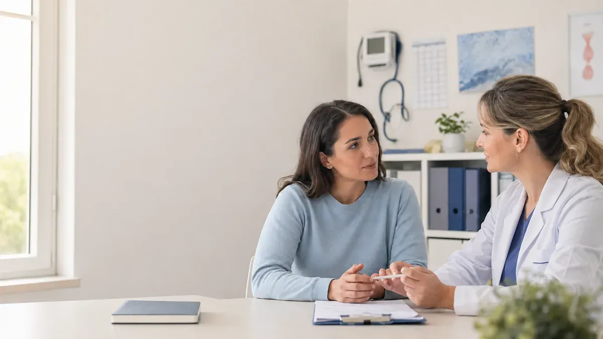 Beratung zu PCOS und Schwangerschaftsvorbereitung.